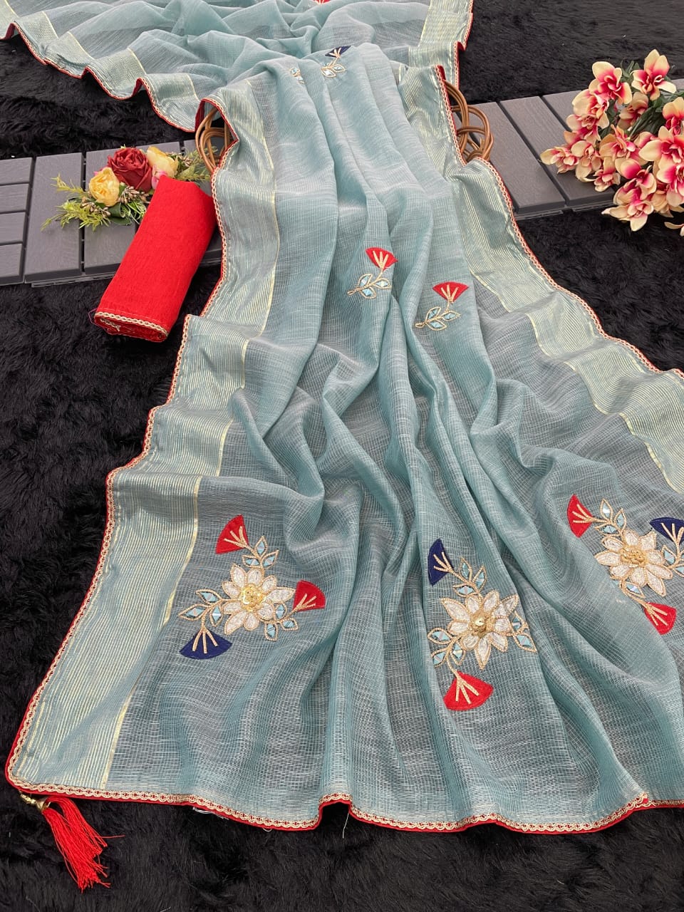 JK Designer Bangali Work Designer Sarees Wholesale Price In Surat